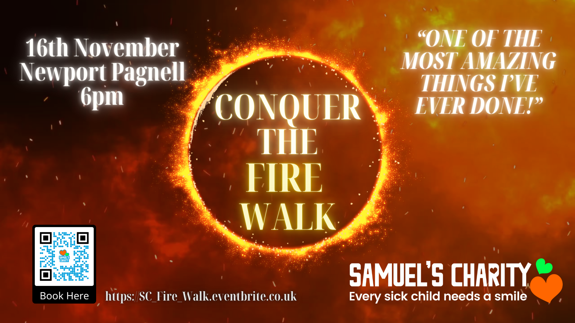 Firewalk Nov 24 samuels charity